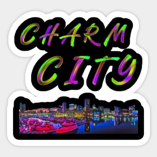 CHARM CITY BALTIMORE DESIGN Sticker